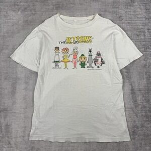 The Jetsons Shirt Mens XL White Vintage 80s Double Sided Cartoon Single Stitch